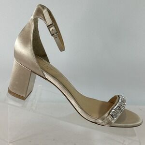 Jewel Badgley Mischka Giona Sandals Women's Size 7M Embellished Evening Heels